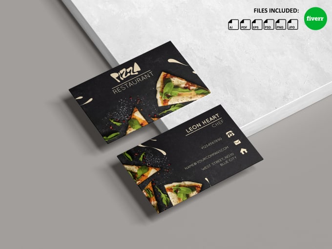 Gig Preview - Design restaurant and bar business card in 24h