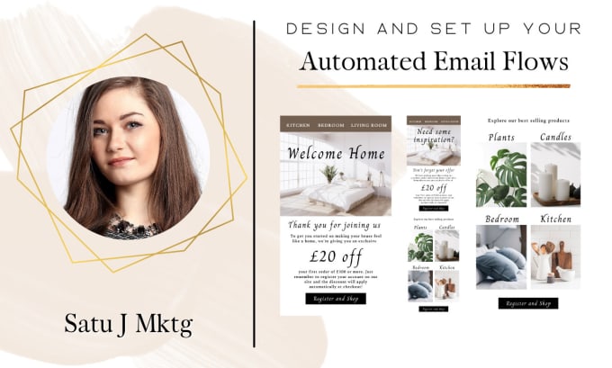 Gig Preview - Design and set up your automated email flow