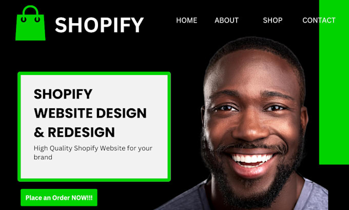 Gig Preview - Build shopify dropshipping store, design shopify website