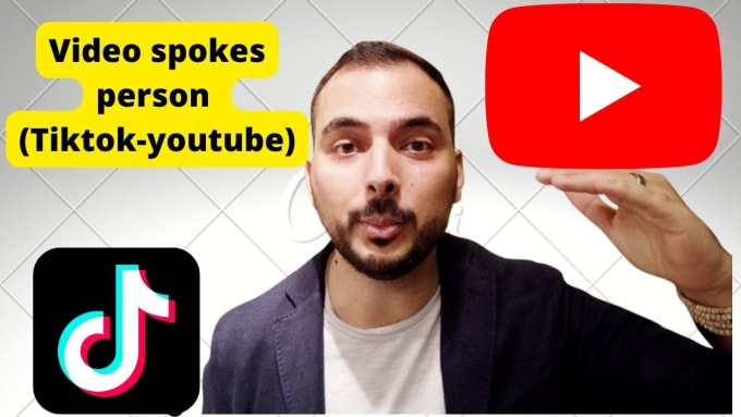 Gig Preview - Your video spokes person for youtube, tiktok , ugc