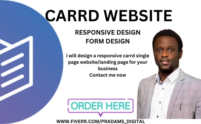 Gig Preview - Design a carrd website for you