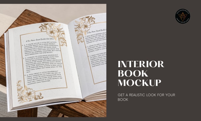 Gig Preview - Create an interior book mockup for self publishing authors