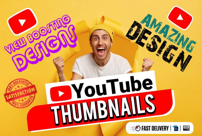 Gig Preview - Design the amazing youtube thumbnail for you