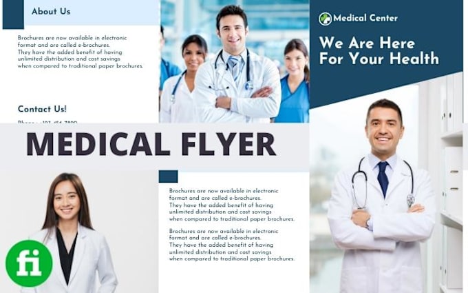 Gig Preview - Design stunning medical flyer, fitness flyer, business flyer