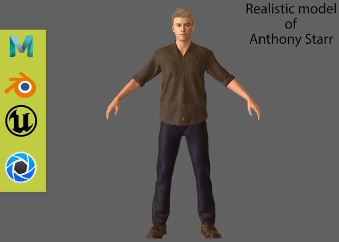 Gig Preview - Do creative realistic 3d character modeling, 3d and stylized character modeling