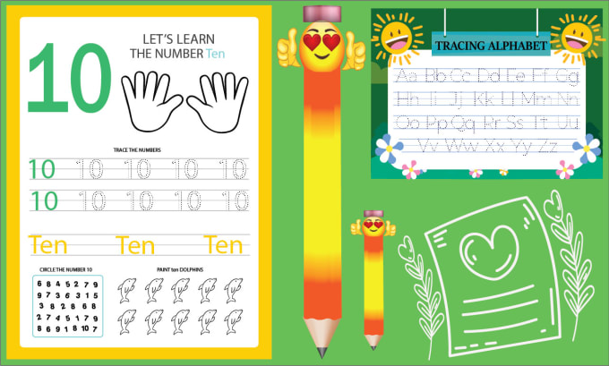 Gig Preview - Design kids worksheets activity books and coloring pages