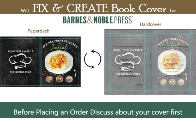 Gig Preview - Design barnes and nobles creative book cover