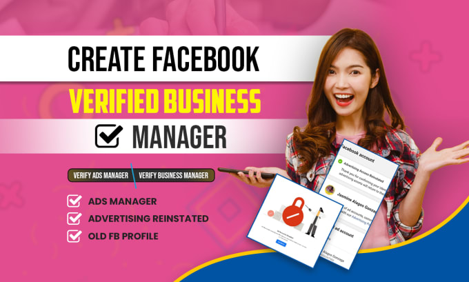 Bestseller - provide verified business manager plus ads manager