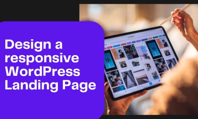 Gig Preview - Create a responsive wordpress landing page