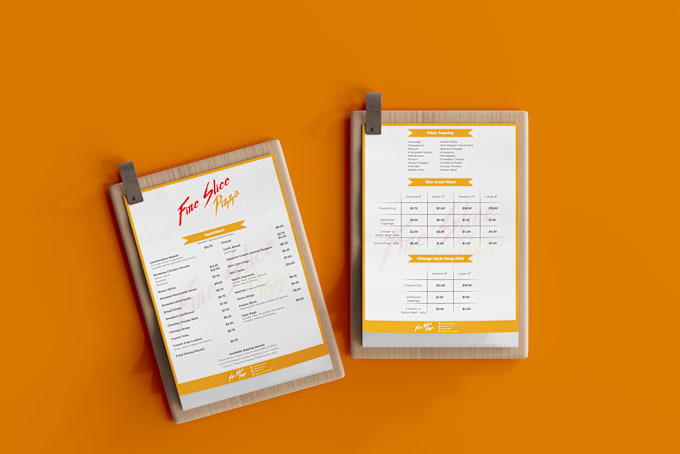 Gig Preview - Create a professional restaurant menu, digital menu design