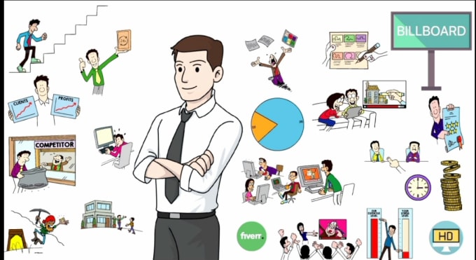 Gig Preview - Create attractive white board animation explainer videos