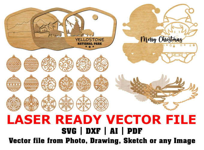 Bestseller - make laser cut file from your image, sketch or drawing