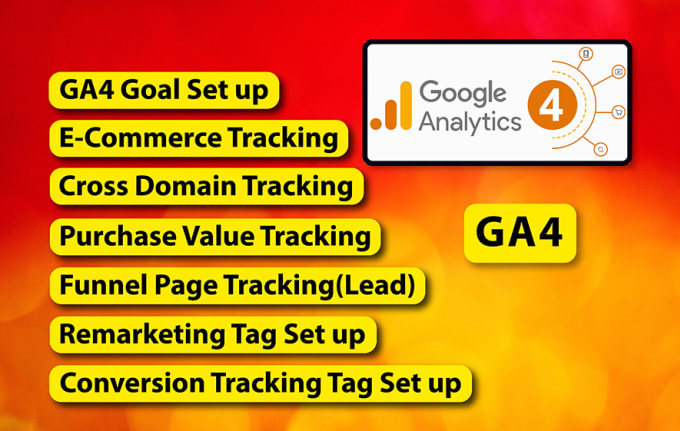 Gig Preview - Set up google analytics 4, ga4 ecommerce tracking, conversion tracking via GTM