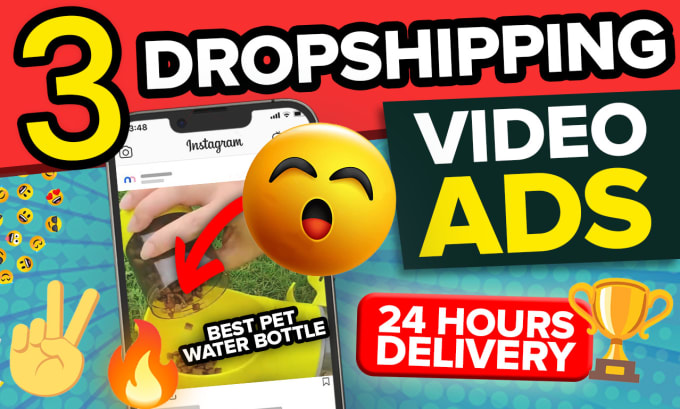 Gig Preview - Create dropshipping video ads for facebook video ads