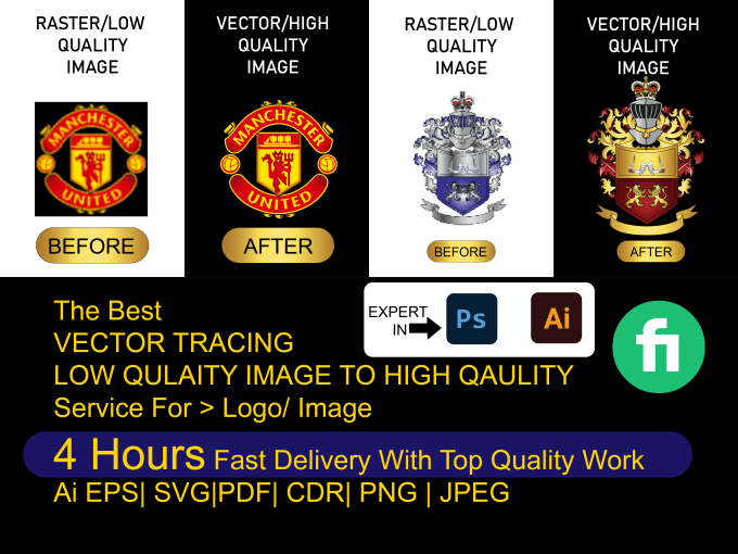 Gig Preview - Vectorize, revamp, recreate, make transparent png