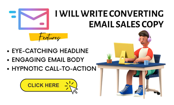 Gig Preview - Write convincing email sales copy that converts customers