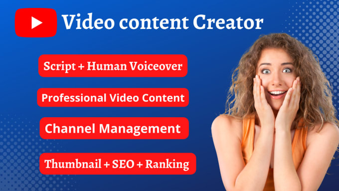 Gig Preview - Be your celebrity youtube video content creator and channel manager