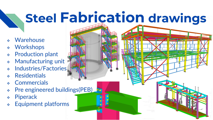 Gig Preview - Do structural steel detailing and shop, fabrication drawings