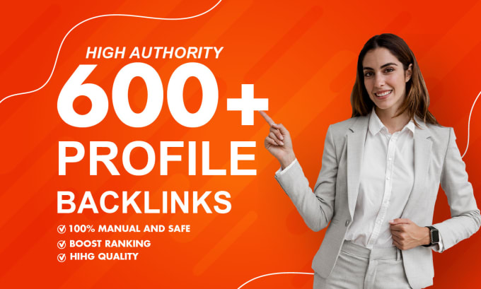 Gig Preview - Do high authority da 600 dofollow pr9, profile backlinks for SEO link building