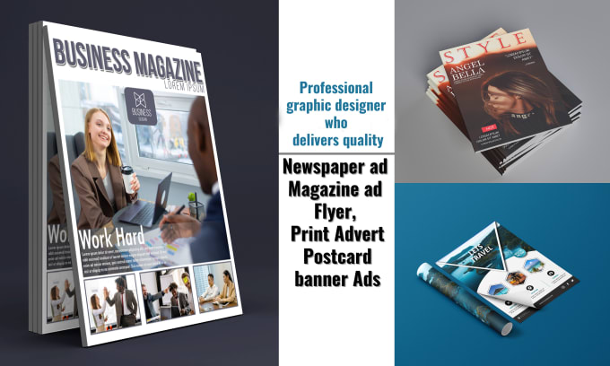 Gig Preview - Do professional newspaper ad, magazine ad, flyer, print advert and postcard