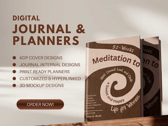 Gig Preview - Make digital planners and journal designs for you