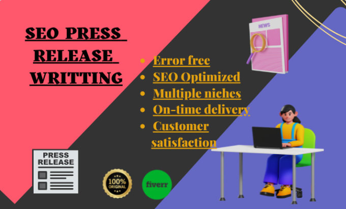 Gig Preview - Do SEO press release and press release writing