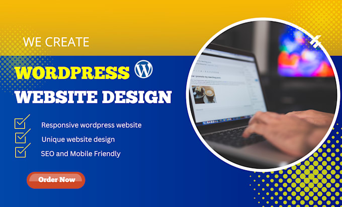 Gig Preview - Create professional and responsive wordpress website designs or blogs