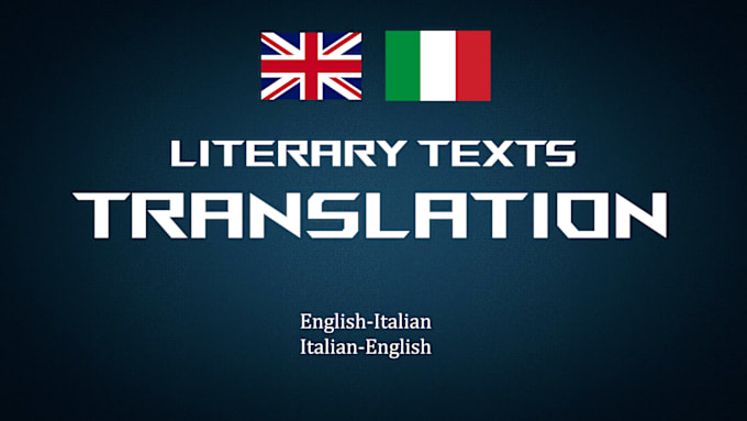 Gig Preview - Provide translations from english to italian