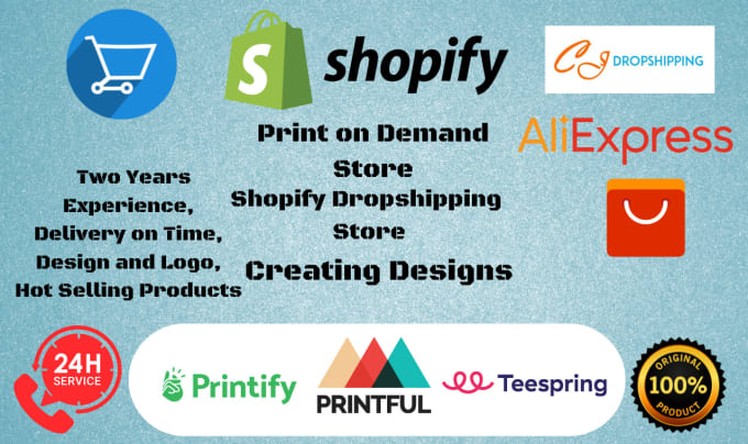 Gig Preview - Build a high conversion shopify print on demand