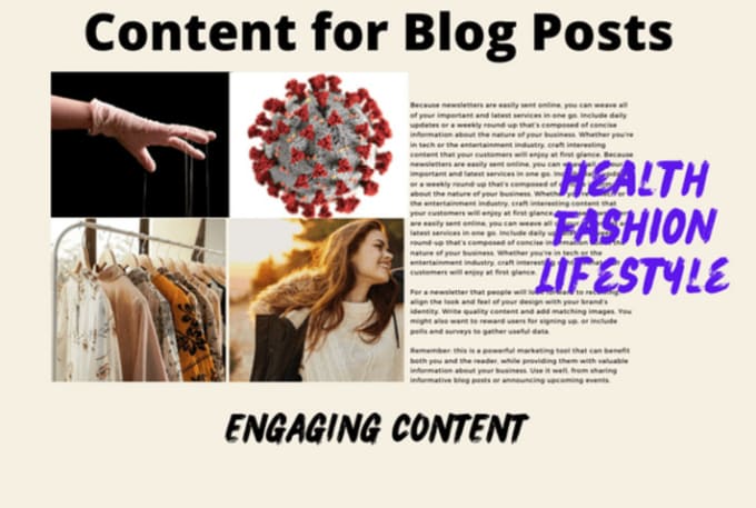 Gig Preview - Write engaging blog and website content