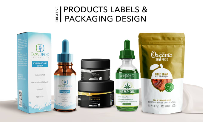 Gig Preview - Create product label design, cbd label and packaging design