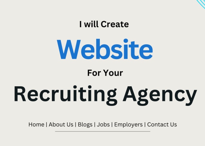 Gig Preview - Create wordpress website for your recruiting staffing agency