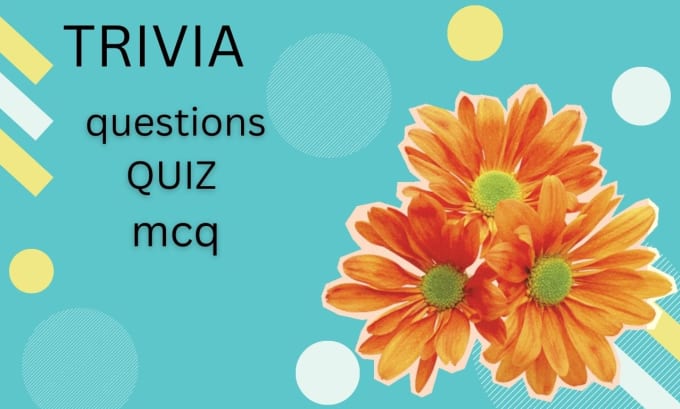 Gig Preview - Create online trivia mcq quiz  questions on any topic