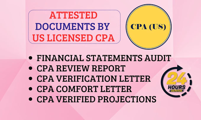 Gig Preview - Do CPA audit, financial statements, profit and loss, balance sheet