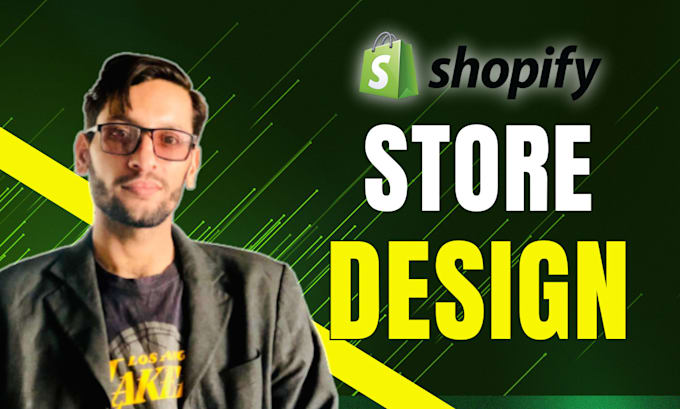 Gig Preview - Design shopify store for your ecommerce business and dropshipping