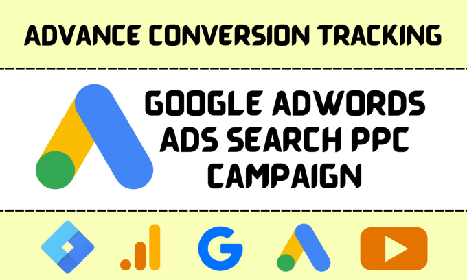 Gig Preview - Setup and manage google ads adwords PPC search campaign