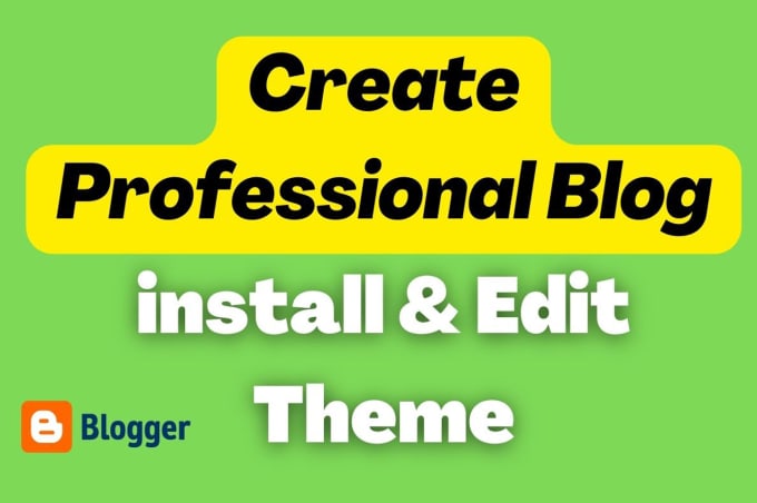 Gig Preview - Create a professional blogger with best design template