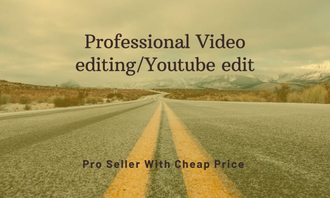 Gig Preview - Be your video editing expert of all types especially for your youtube channel