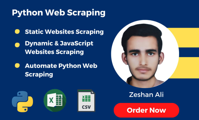 Gig Preview - Do python web scraping, website scraper, scrape and data extraction any website