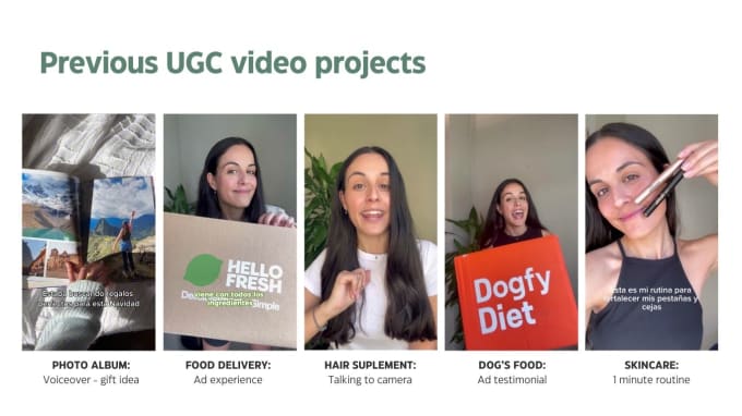 Gig Preview - Create organic ugc tiktok or reels video for you in spanish