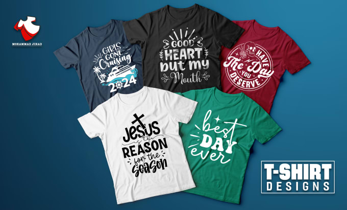 Gig Preview - Do custom typography christian t shirt and graphic design