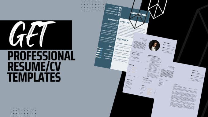 Gig Preview - Provide you professional editable CV resume template