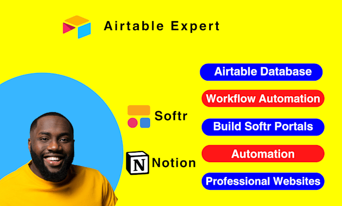 Gig Preview - Setup airtable database, create glide app, client portal, zapier, softr website