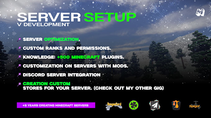 Gig Preview - Setup and configure a professional minecraft server