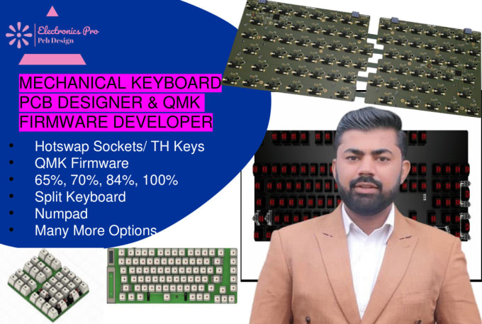 Gig Preview - Design mechanical keyboard pcb and schematic for you