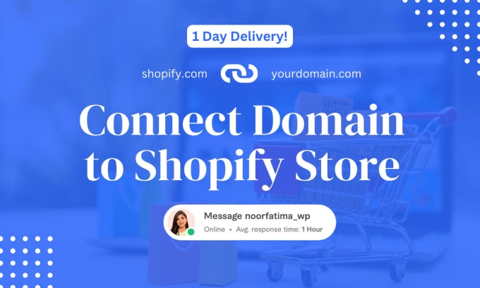 Gig Preview - Instantly connect domain to your shopify store