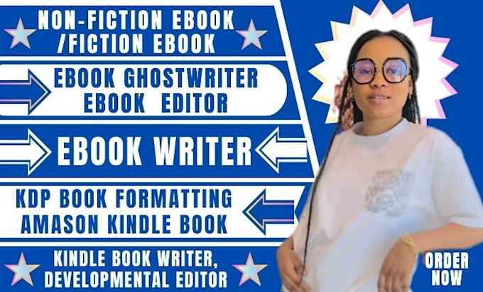 Gig Preview - Ebook ghostwriter, KDP book writer, ghost book writer, nonfiction ghostwriter