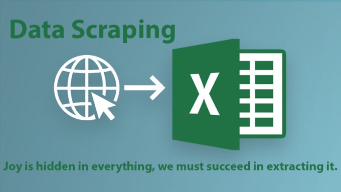 Gig Preview - Do excel data entry for web scraping, data mining