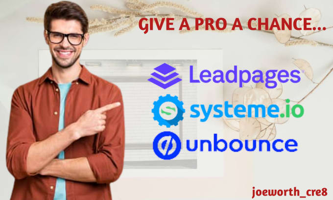 Gig Preview - Convert sales funnel landing page autoresponder on systeme io unbounce leadpages