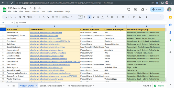 Gig Preview - Do linkedin sourcing, lead generation, and email addresses